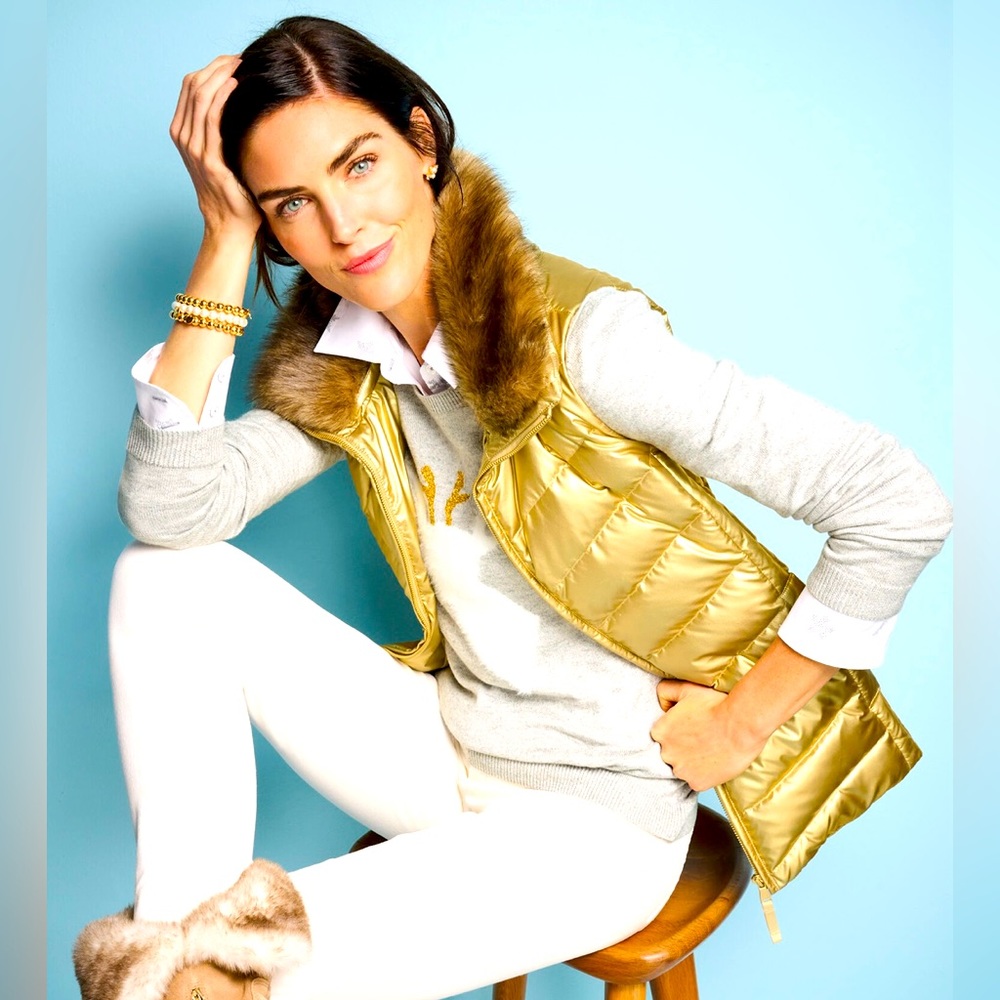 Talbots’s gold vest in medium - basically new